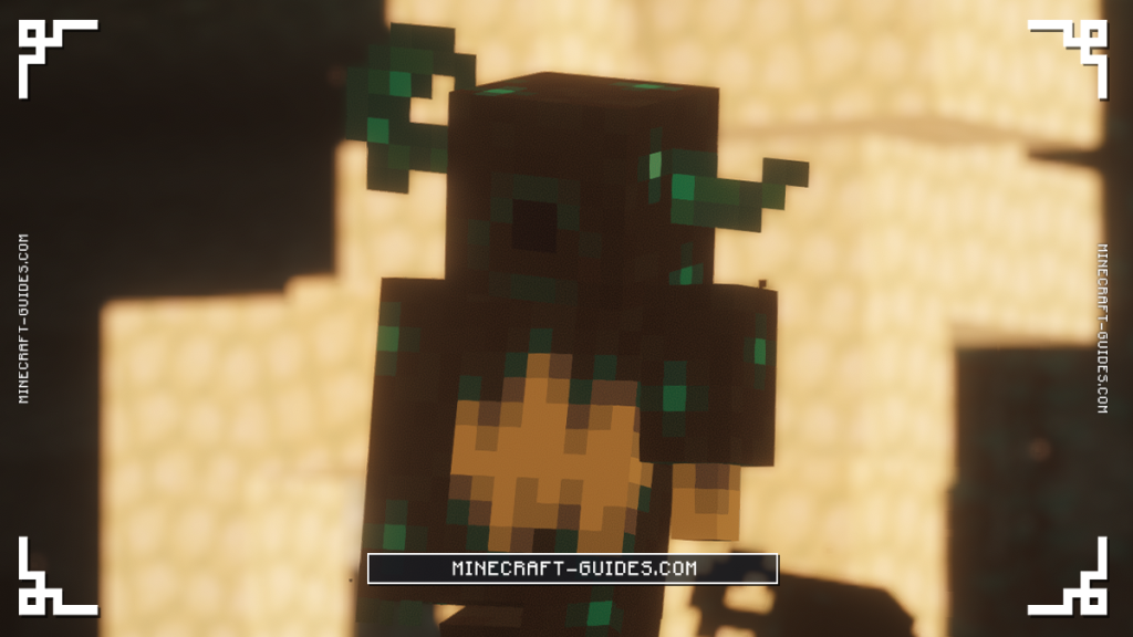 A Shattered from the Deeper and Darker mod, a tall blind sculk mob, standing in the dark Otherside