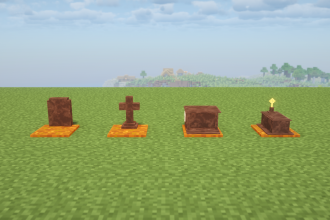 Four decorative graves from Corail Tombstone in a row