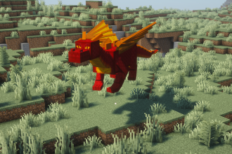 An adult Fire Dragon from Dragon Mounts: Legacy