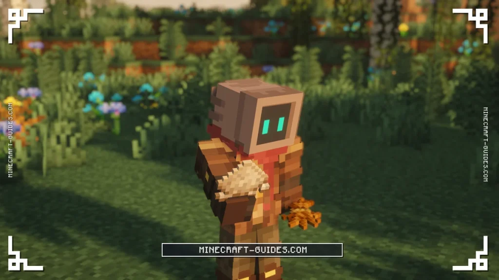 Close-up of the player holding Rice and Straw in a swamp