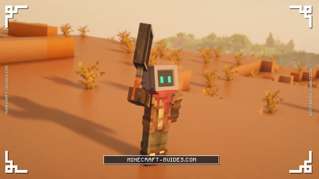 The player raising a Skillet in the Badlands