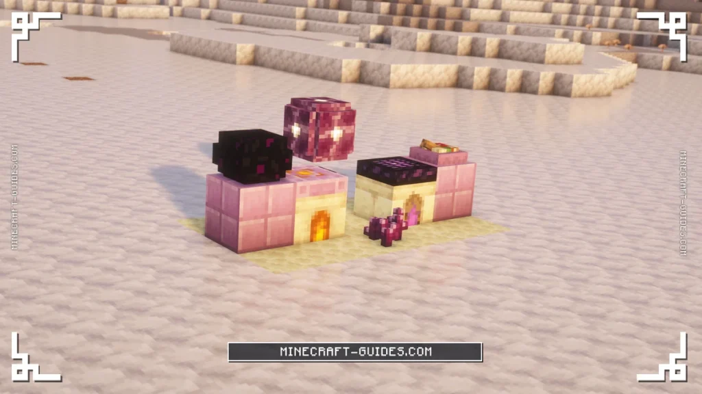 End's Delight End Stove and Ender's Delight Endstone Stove side by side with the Steamed Dragon Egg and Stuffed Shulker feasts