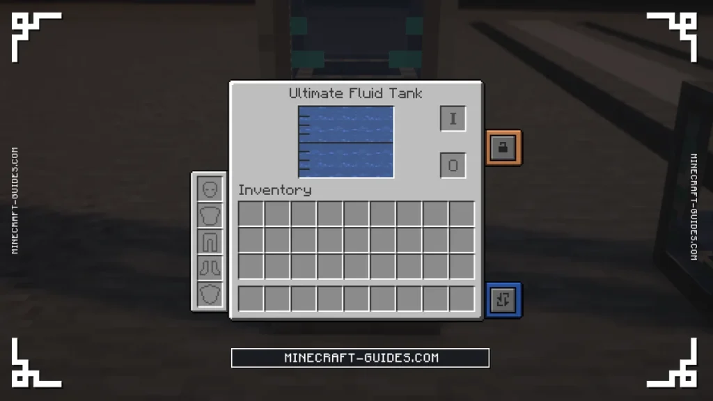 The Mekanism Ultimate Fluid Tank screen holding Water
