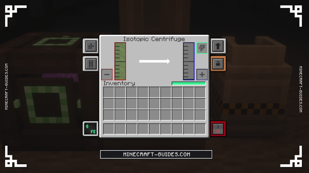 The Mekanism Isotopic Centrifuge screen spinning Uranium Hexafluoride into Fissile Fuel