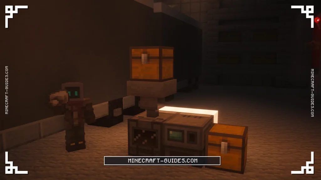 A 2x ore line of Hopper, Enrichment Chamber, Energized Smelter and Chest powered by Heat Generators in Mekanism