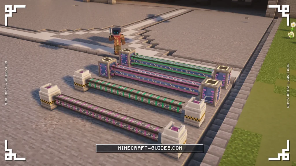 Basic and Ultimate Mechanical Pipes carrying Water and Pressurized Tubes carrying chemicals between tanks in Mekanism