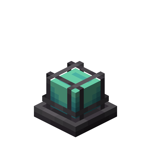 Small Cyan Industrial Lamp
