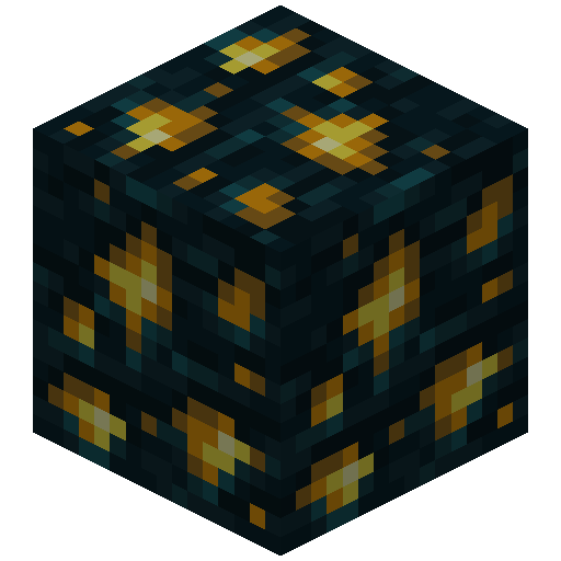 Sculk Stone Gold Ore