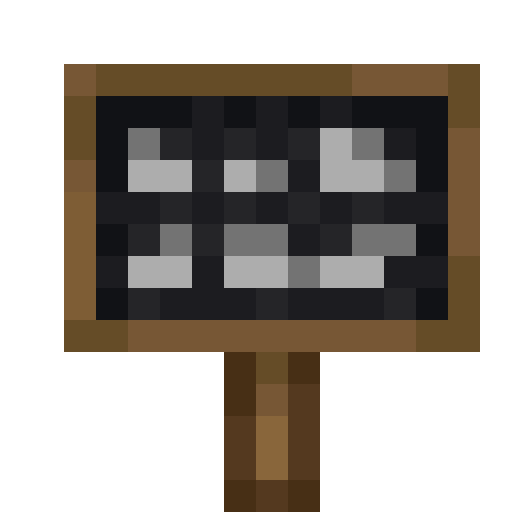 Black Canvas Sign