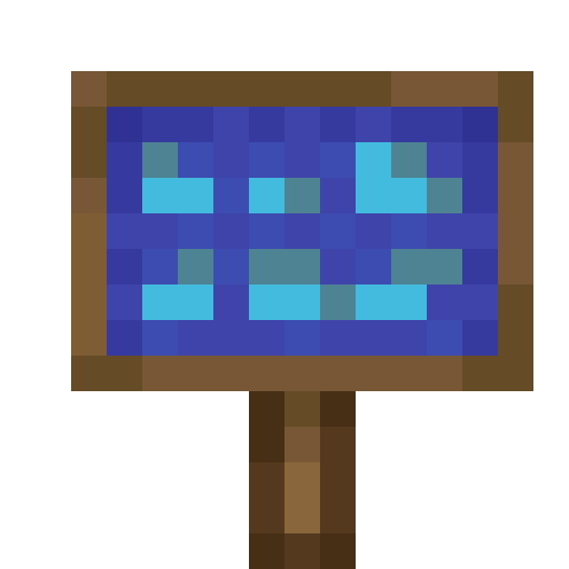 Blue Canvas Sign