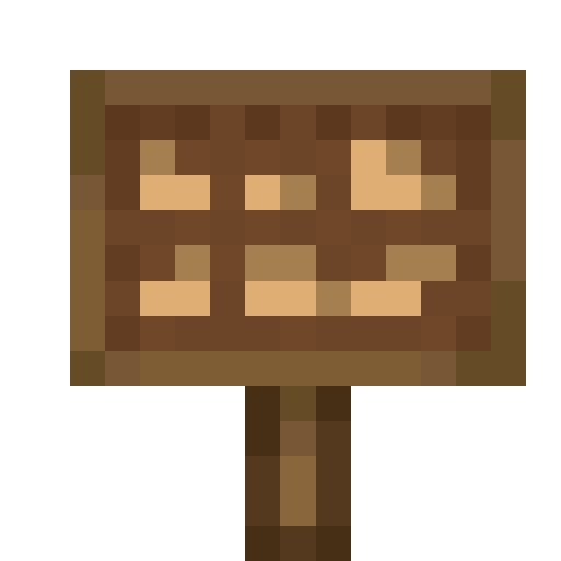 Brown Canvas Sign