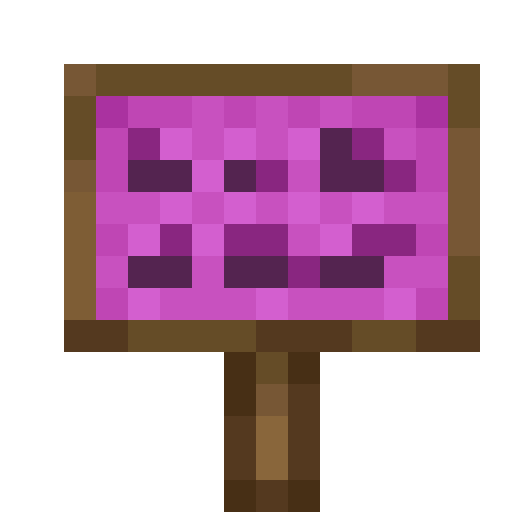 Magenta Canvas Sign