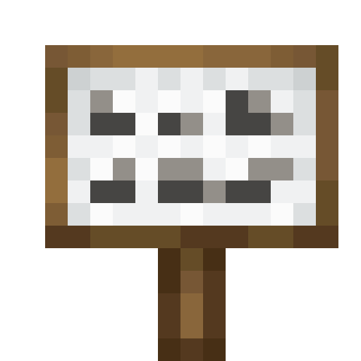 White Canvas Sign