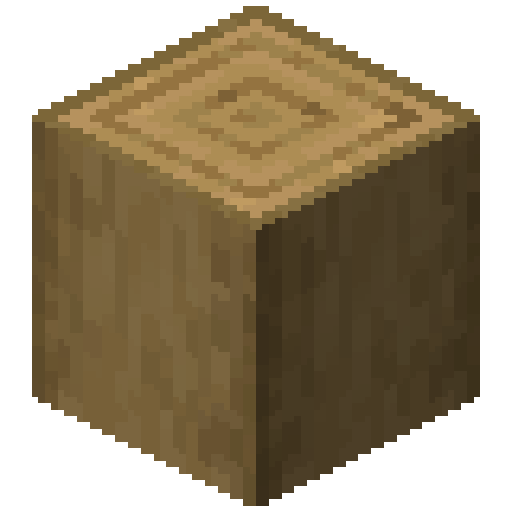 Stripped Oak Log